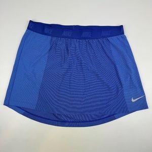 Nike Golf Womens Size L Zonal Cooling Swing Knit 14" Skirt Blue Lightweight